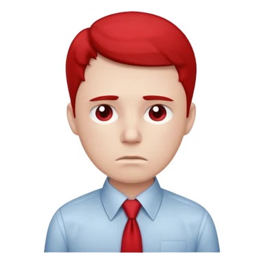 sad office worker sticker