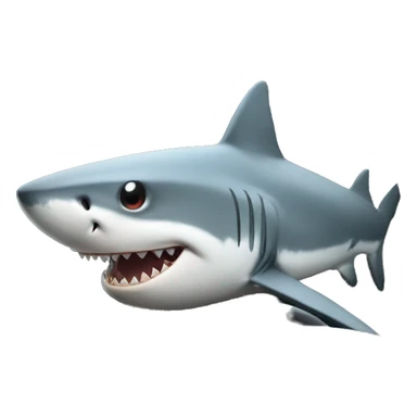shark in a car sticker