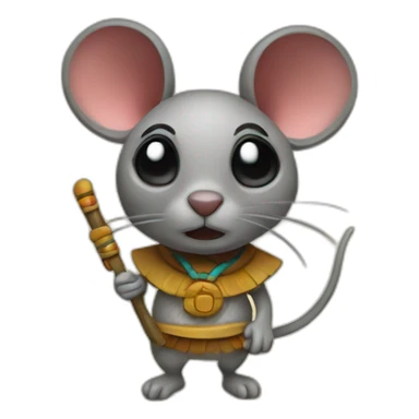 mayan mouse hieroglyph sticker