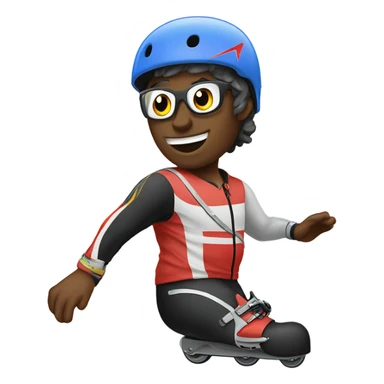 rollerblading magnifico  sticker