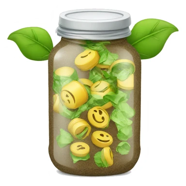 jar recycling sticker