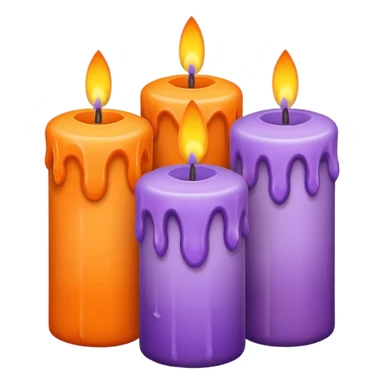 pastel halloween candles cozy sticker