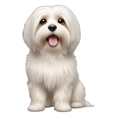 Dog havanese full height sticker