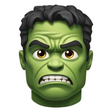 Perplexed hulk  sticker