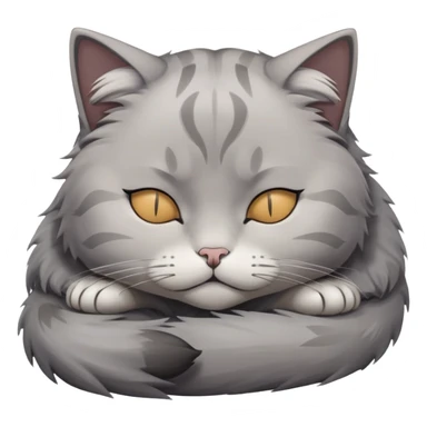 Sad anime dead cat sticker