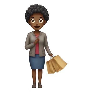 Women shopping  sticker