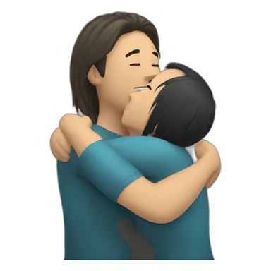 russian hugs kazakh sticker