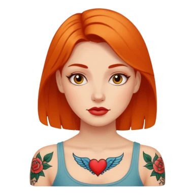 a tatoo woman sticker