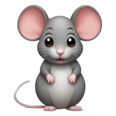 mouse with bow sticker