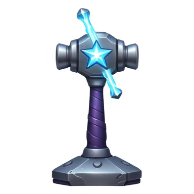 cosmic hammer, galaxy, star forging sticker