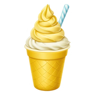 Dole whip in a yellow cup sticker