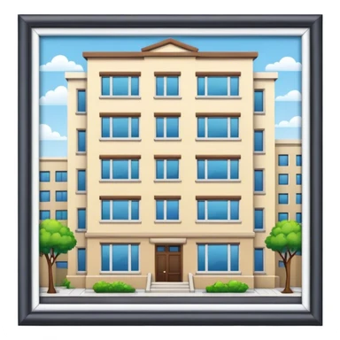 Apartment building png sticker
