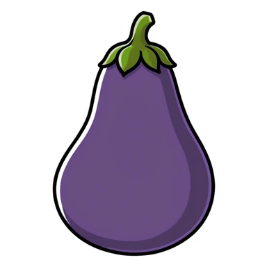 eggplant sticker