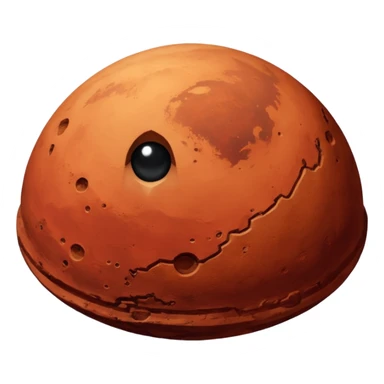 planete mars vue depuis l'espace sticker