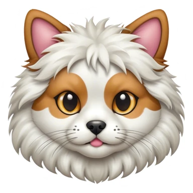 half dog half cat sticker