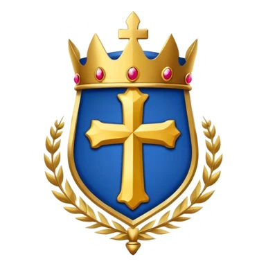 Bishop's emblem with a touch of dark blue sticker