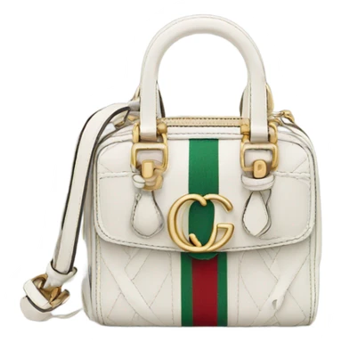 Gucci mini bag in white sticker
