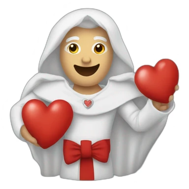 Coeur avec un doigts d'honneur sticker