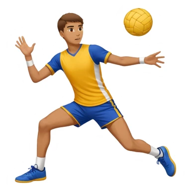 Man playing sepak takraw sticker