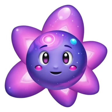 Pokemon legendary purple and pink cosmog sticker