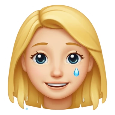 carita sonriente con lagrimas sticker