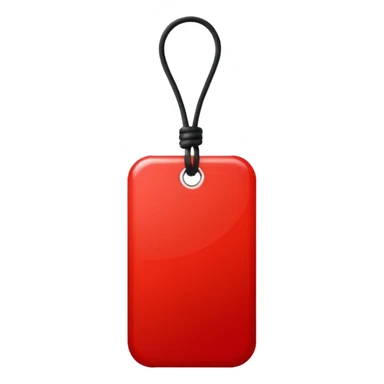 Tag vermelha sticker