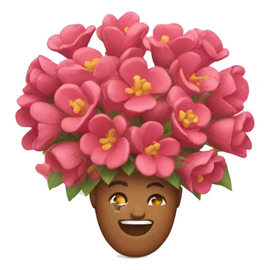 love full of flowers sticker