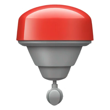 siren alarm red sticker