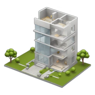 Arquitectura 3d sticker