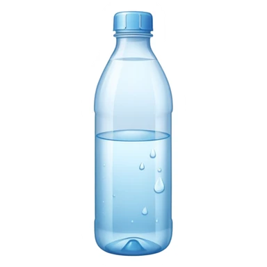 Bottle of water sticker