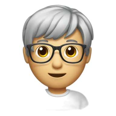 Chinese Taiwan flag held by Chinese grey hair wear glasses sticker