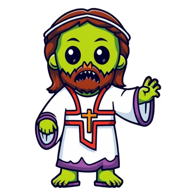 Zombie Jesus  sticker