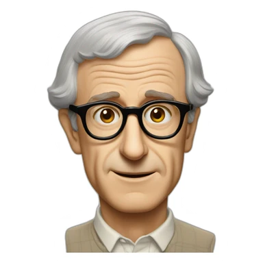 woody allen sticker