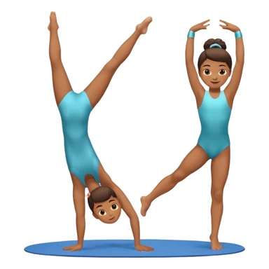 school gymnastics sticker