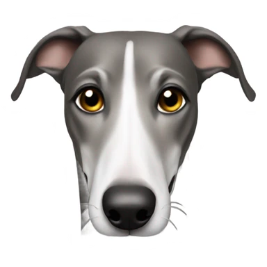 Greyhound wearing fleece sticker