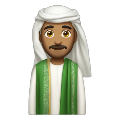 Saudi Man with Saudi cloths sticker