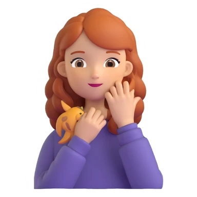ginger-haired girl sticker