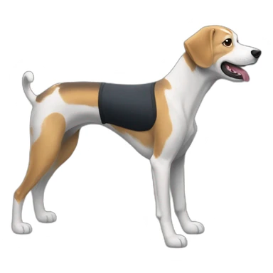 chien coach sportif sticker