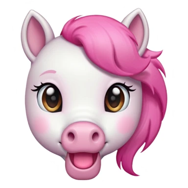 puffing-pony emoji sticker