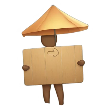 Nudist beach sign with icon sticker