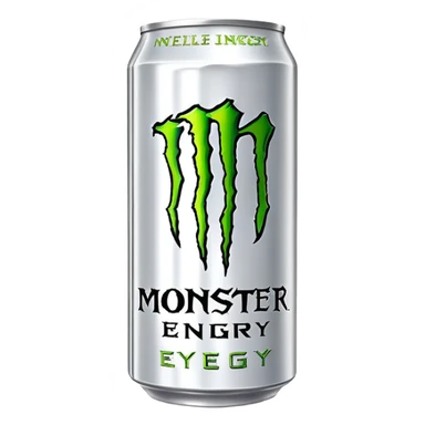 Whitemonster energy drink sticker