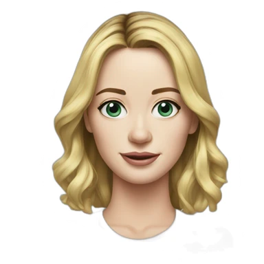 blonde Emily blunt wearing tee sticker