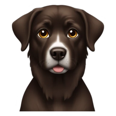 Dark brown, Ridge back, dog sticker