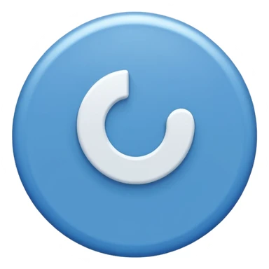 A blue circle 🔵 with white tick completely fit in.  sticker