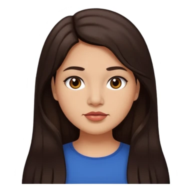 My hair and eyes are dark brown, I'm a little chubby, my eyes aren't round, nor is my face, my eyes are a little narrow, my jaw and chin are nicely defined, my hair can be said to be long, my lips are nicely proportioned, but not too big, they're medium sized sticker