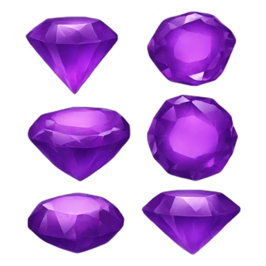 purple gem sticker