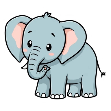 Elephant sticker
