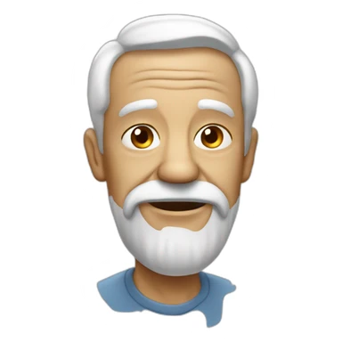 old man with drip sticker