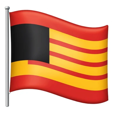 Bandera con colores, rojo, amarillo y negro, paresida a la de alemania sticker