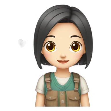 cute taiwan girl sticker